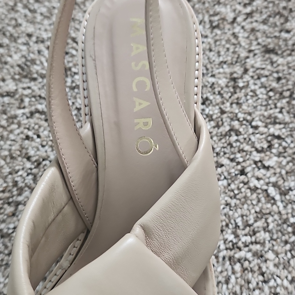 Mascaro Corfu Beige Leather Sandals - Picture 7 of 13